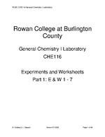 RCBC CHE116 General Chemistry I Laboratory Manual Part 1 ver. 07.2026